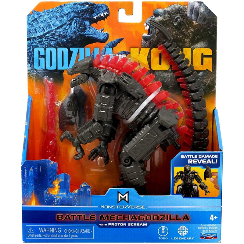MonsterVerse Godzilla vs Kong: Battle Mechagodzilla with Proton Scream - 6" Toys & Games Playmates