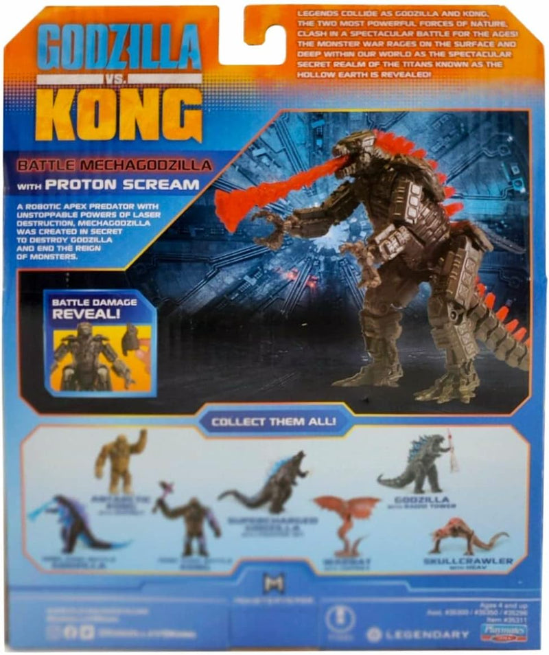 MonsterVerse Godzilla vs Kong: Battle Mechagodzilla with Proton Scream - 6" Toys & Games Playmates