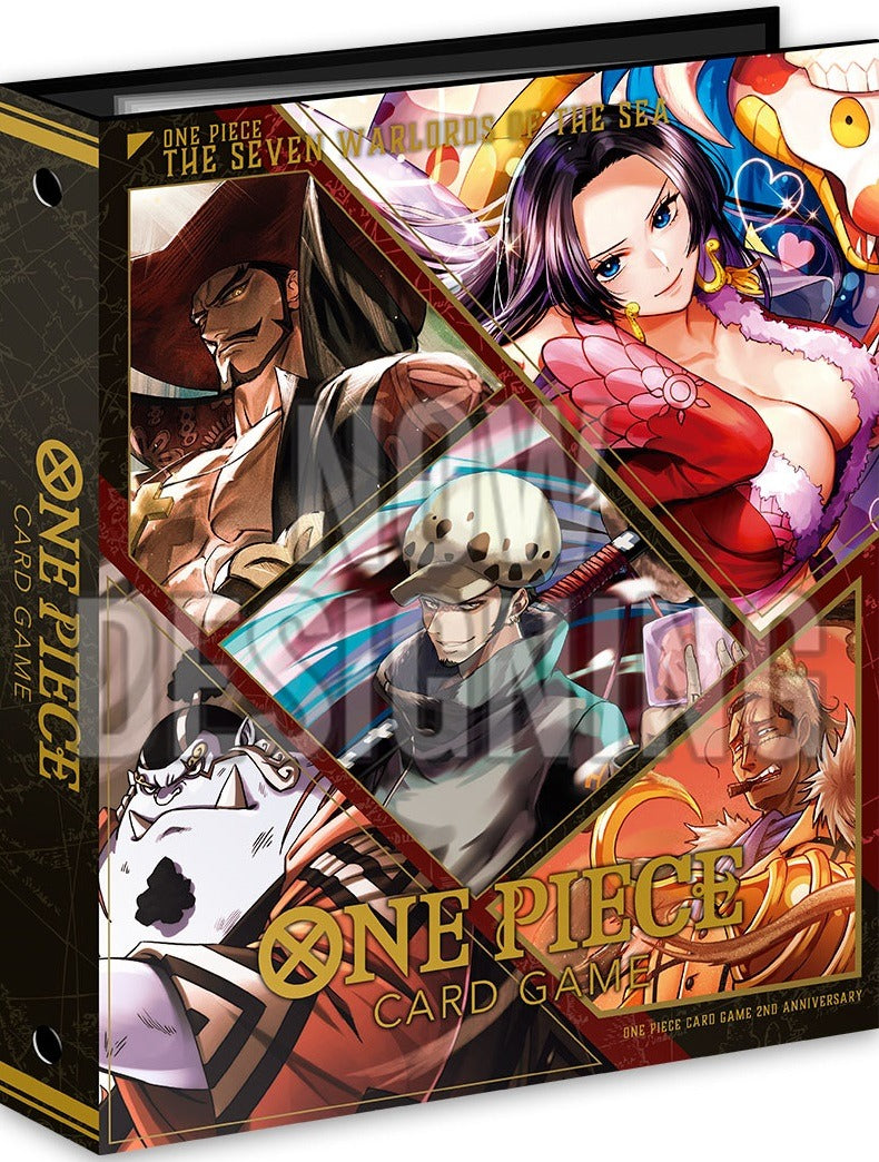 One Piece TCG: Seven Warlords of the Sea 12 Card Set w/ 9 Pocket Binder Card Game Bandai Namco