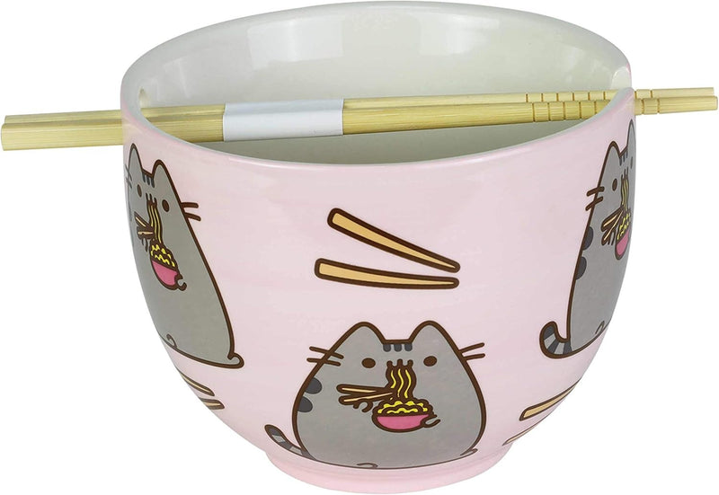 Our Name Is Mud: Pusheen Ramen Soup Bowl and Chopsticks Set House & Home Our Name is Mud
