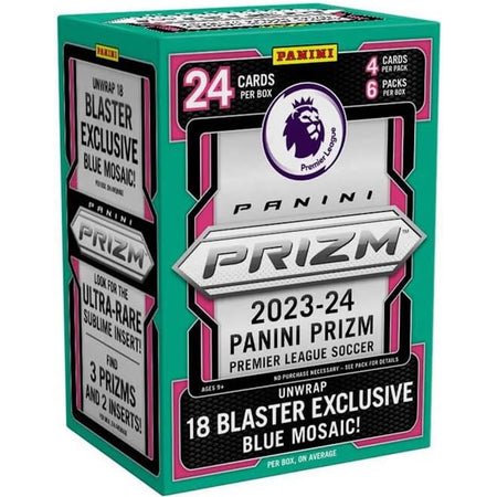 Panini: 2023-2024 Prizm Premier League Soccer Blaster Box Card Game Panini