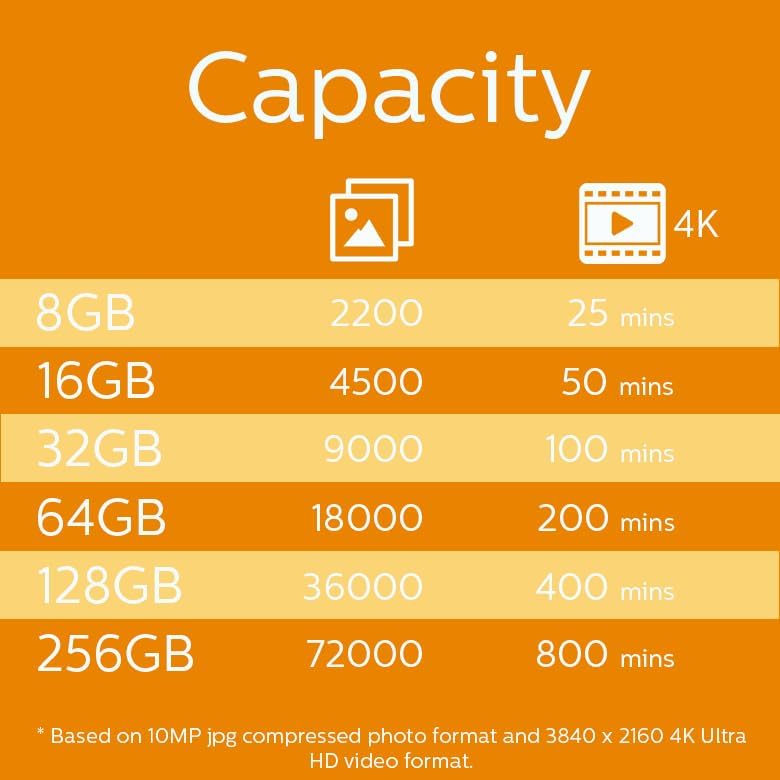 PHILIPS 32GB Micro SDHC UHS-1 U1 & V10 Class 10 Flash Memory Card with Adapter Electronics Philips