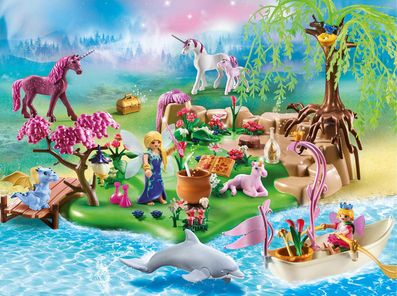 Playmobil Fairies: Fairy Unicorn Island - 172 Piece Playset Toys & Games Playmobil