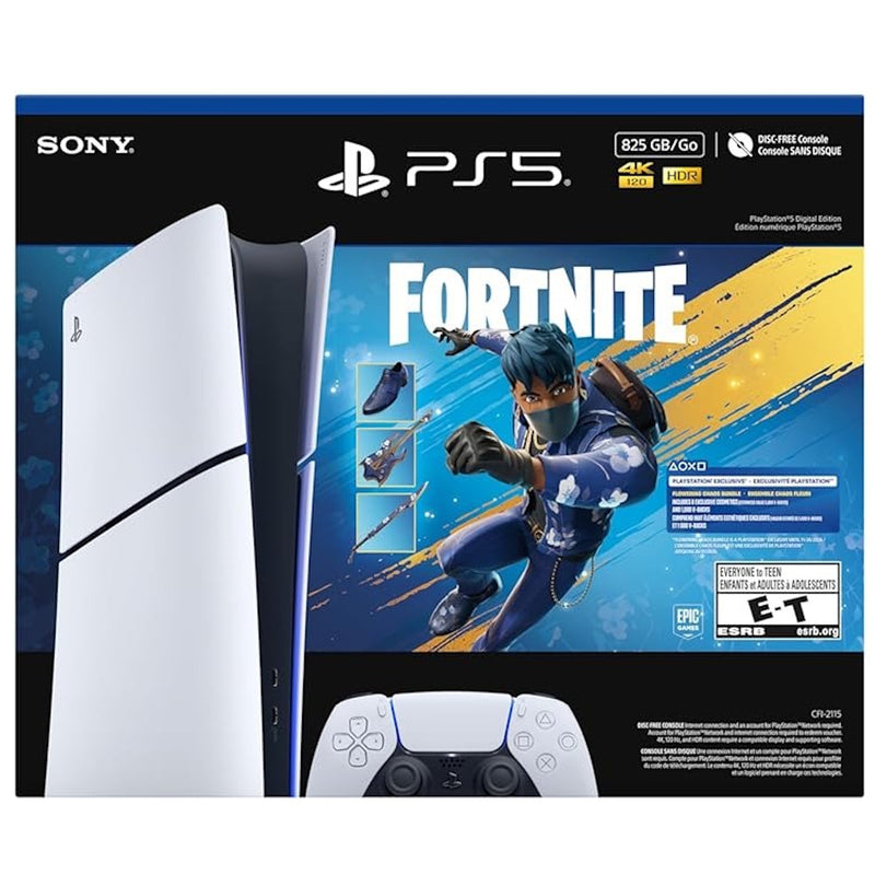 PlayStation 5 Digital Edition 825GB - Fortnite Flowering Chaos Bundle Console PlayStation 5 Hardware Sony