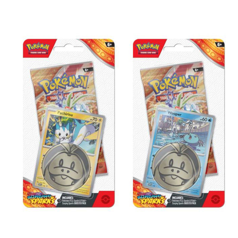 Pokemon TCG: Scarlet & Violet - Surging Sparks Checklane Blister Bundle Card Game Pokemon