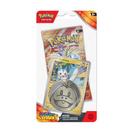 Pokemon TCG: Scarlet & Violet - Surging Sparks Checklane Blister - Pachirisu Promo Card Game Pokemon