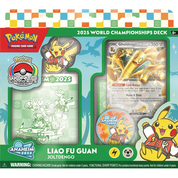 Pokemon TCG: 2025 World Championships Deck - Liao Fu Guan's Joltdengo (Senior Champion) Card Game Pokemon