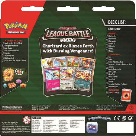 Pokemon TCG: Charizard Ex League Battle Deck Card Game Pokemon