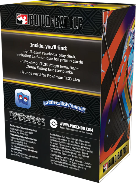 Pokemon TCG: Mega Evolution - Chaos Rising Build & Battle Box Card Game Pokemon