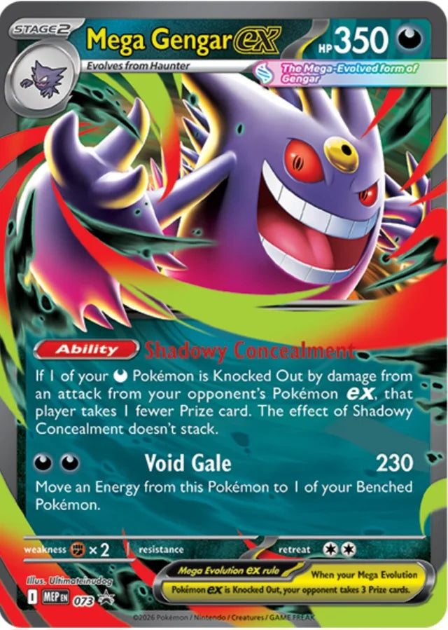 Pokemon TCG: Mega Moonlit Tin - Mega Gengar Ex