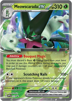 Pokemon TCG: Paldea Partners Tin - Meowscarada ex - 4 Packs