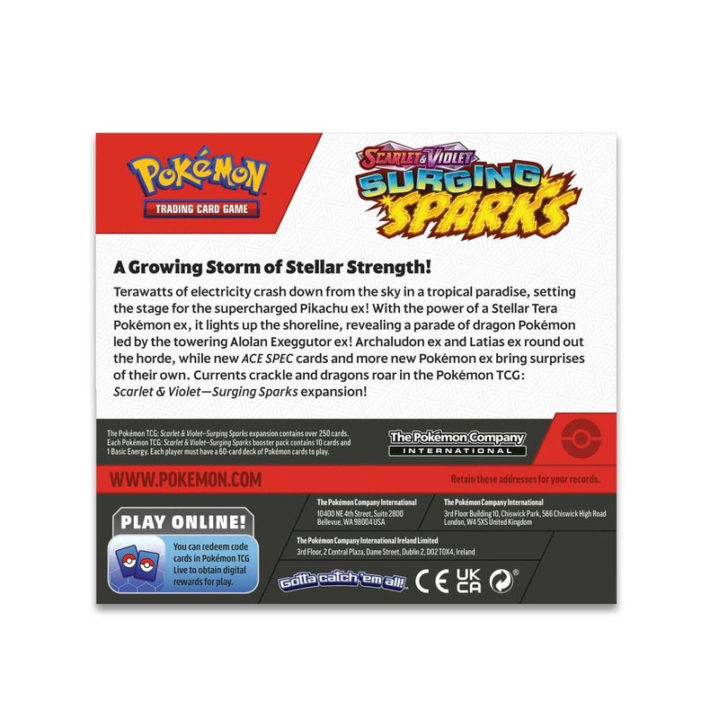 Pokemon TCG: Scarlet & Violet - Surging Sparks Booster Box - 36 Packs Card Game Pokemon