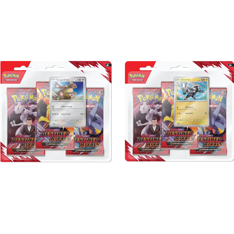 Pokemon TCG: Scarlet & Violet - Destined Rivals 3 Pack Blister Bundle Card Game Pokemon