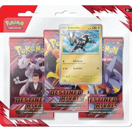 Pokemon TCG: Scarlet & Violet - Destined Rivals 3 Pack Blister Bundle Card Game Pokemon