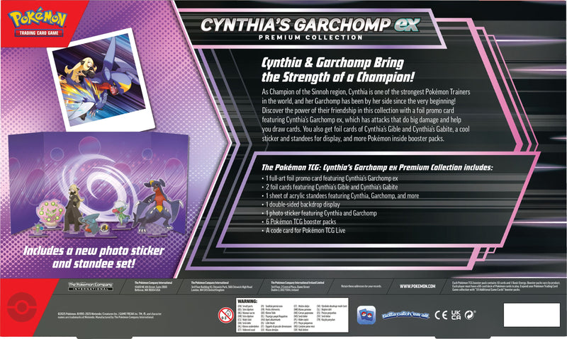 Pokemon TCG: Scarlet & Vioet - Cynthia’s Garchomp ex Premium Collection Card Game Pokemon