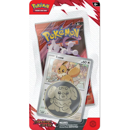 Pokemon TCG: Scarlet & Violet - Destined Rivals Checklane Blister - Eevee Card Game Pokemon