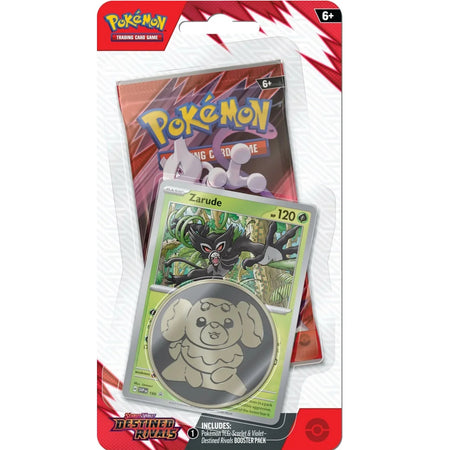 Pokemon TCG: Scarlet & Violet - Destined Rivals Checklane Blister - Zarude Card Game Pokemon
