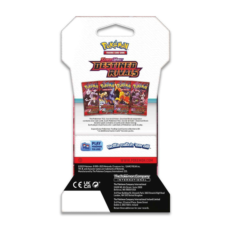 Pokemon TCG: Scarlet & Violet - Destined Rivals Sleeved Booster Pack Card Game Pokemon