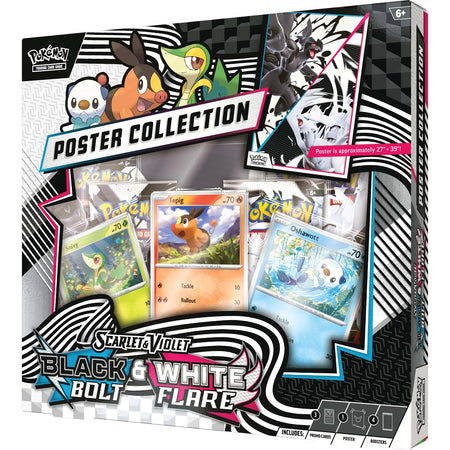 Pokemon TCG: Scarlet & Violet - Unova Poster Collection - Black Bolt & White Flare Card Game Pokemon