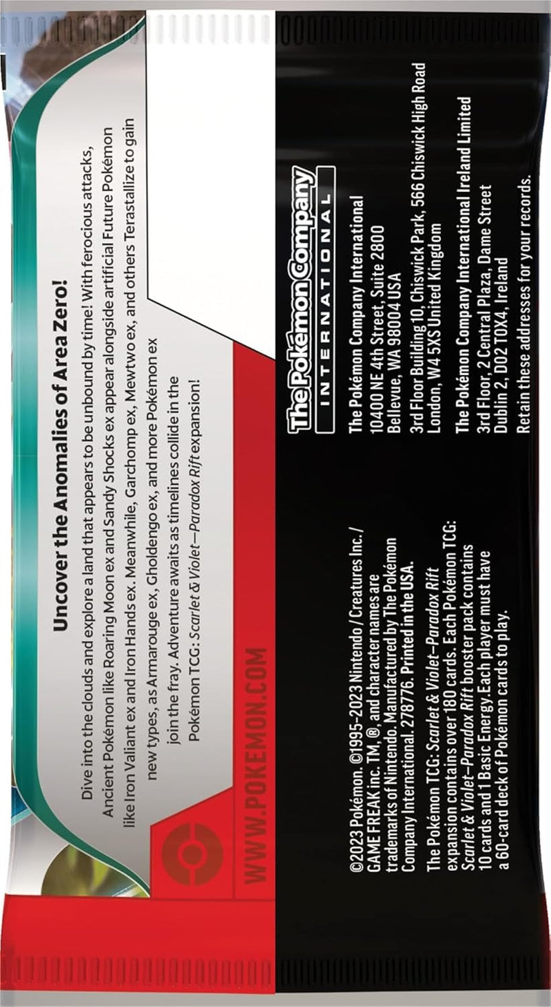 Pokemon TCG: Scarlet & Violet - Paradox Rift Booster Pack Card Game Pokemon