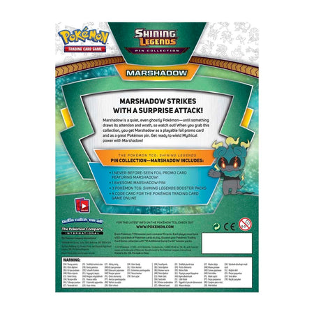 Pokemon TCG: Shining Legends Pin Collection - Marshadow Card Game Pokemon