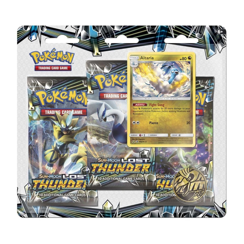 Pokemon TCG: Sun & Moon - Lost Thunder - Three Booster Blister Pack Card Game Pokemon