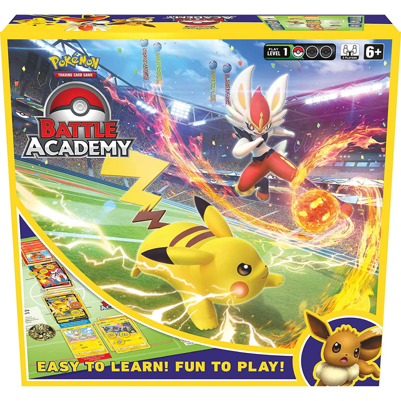 Pokemon TCG: Battle Academy - Cinderace V, Pikachu V & Eevee V Card Game Pokemon
