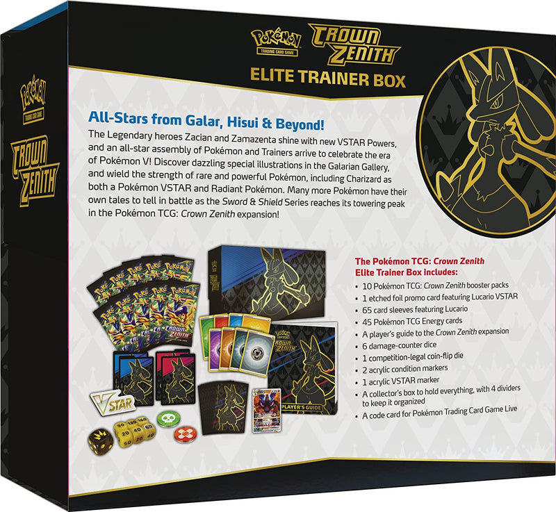 Pokemon TCG: Crown Zenith Elite Trainer Box Card Game Pokemon