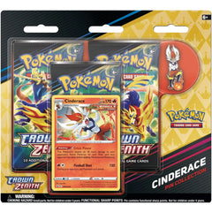 Pokemon TCG: Crown Zenith Pin Collection - Cinderace Card Game Pokemon