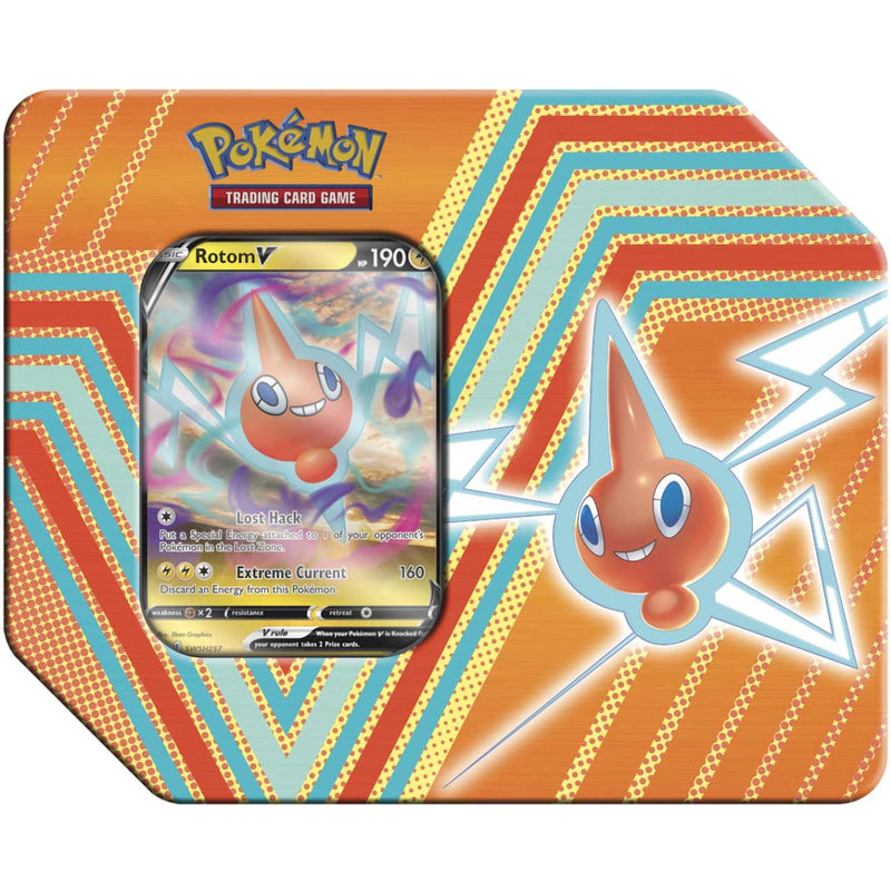 Pokemon TCG: Hidden Potential Tin Rotom V - 5 packs Card Game Pokemon