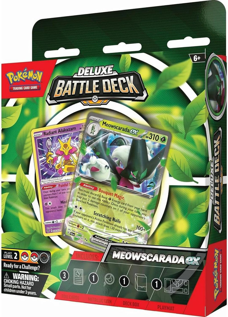 Pokemon TCG: Meowscarada ex Deluxe Battle Deck Card Game Pokemon