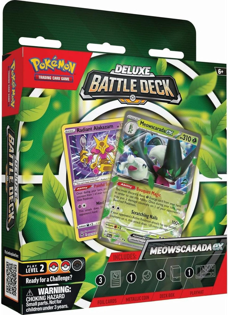 Pokemon TCG: Meowscarada ex Deluxe Battle Deck Card Game Pokemon