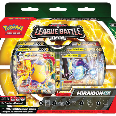 Pokemon TCG: Miraidon Ex League Battle Deck Card Game Pokemon