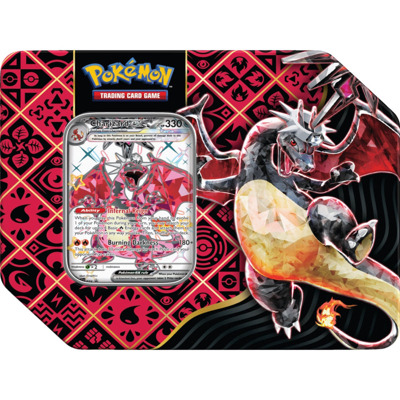 Pokemon TCG: Scarlet & Violet - Paldean Fates Tin - Shiny Charizard Ex Card Game Pokemon