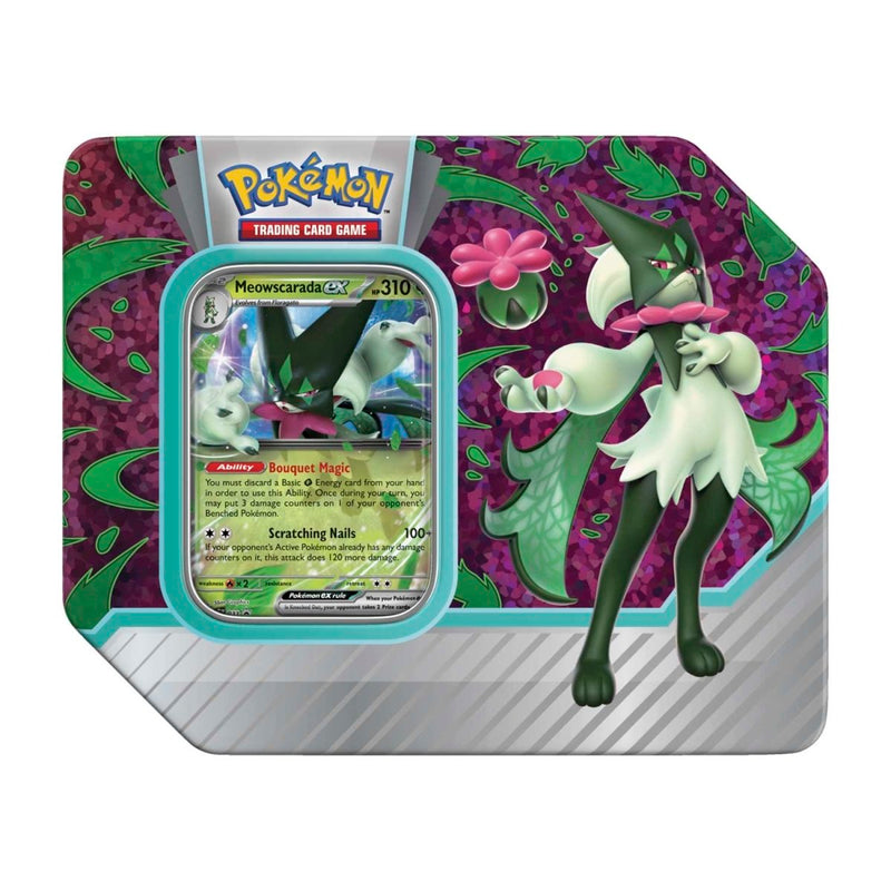 Pokemon TCG: Paldea Partners Tin - Meowscarada ex Card Game Pokemon