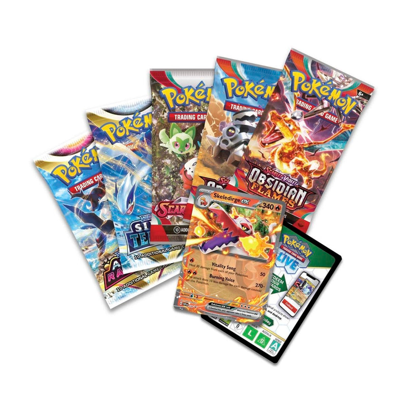 Pokemon TCG: Paldea Partners Tin - Skeledirge ex Card Game Pokemon