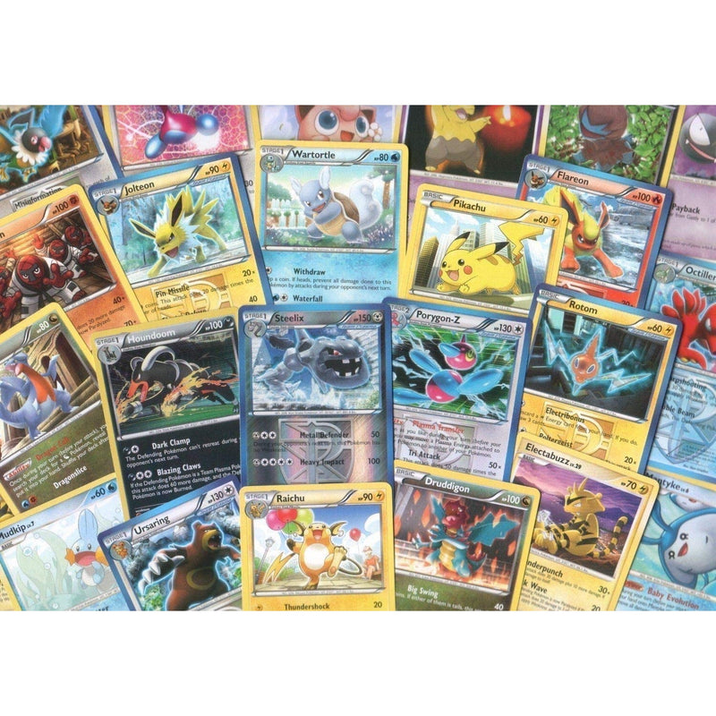 Pokemon TCG: 100 Assorted Cards (Common, Uncommon, Rare, Holo + Guaranteed Ex or Full Art) - Pokemon Individual Card Bundle Card Game Pokemon