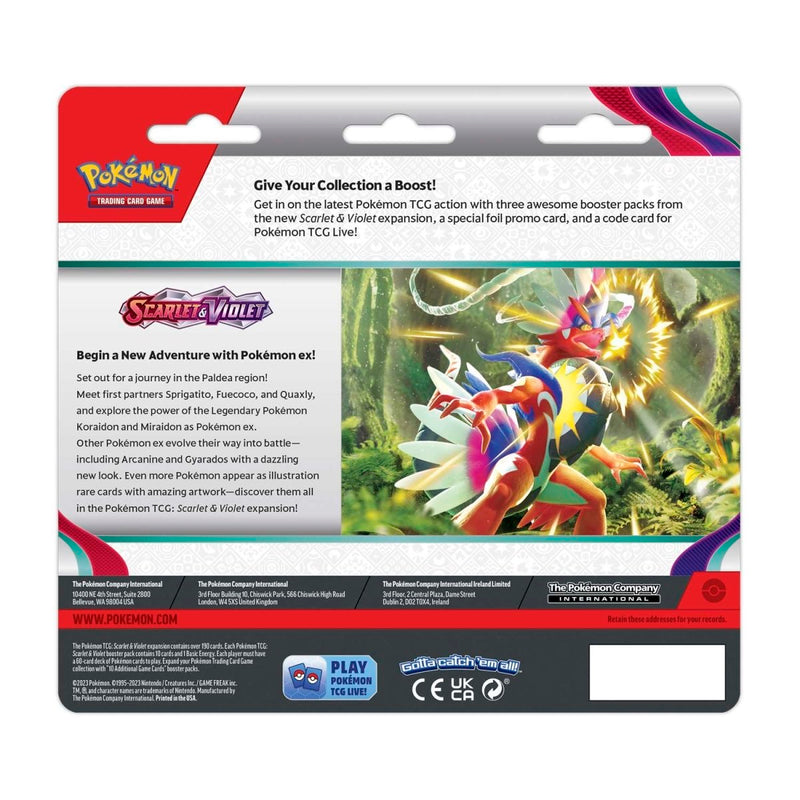 Pokemon TCG: Scarlet & Violet 3 Booster Packs & Arcanine Promo Card Card Game Pokemon