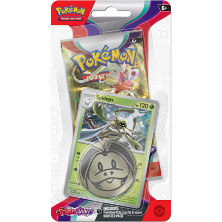 Pokemon TCG: Scarlet & Violet Checklane Blister Booster Pack - Spidops Card Game Pokemon