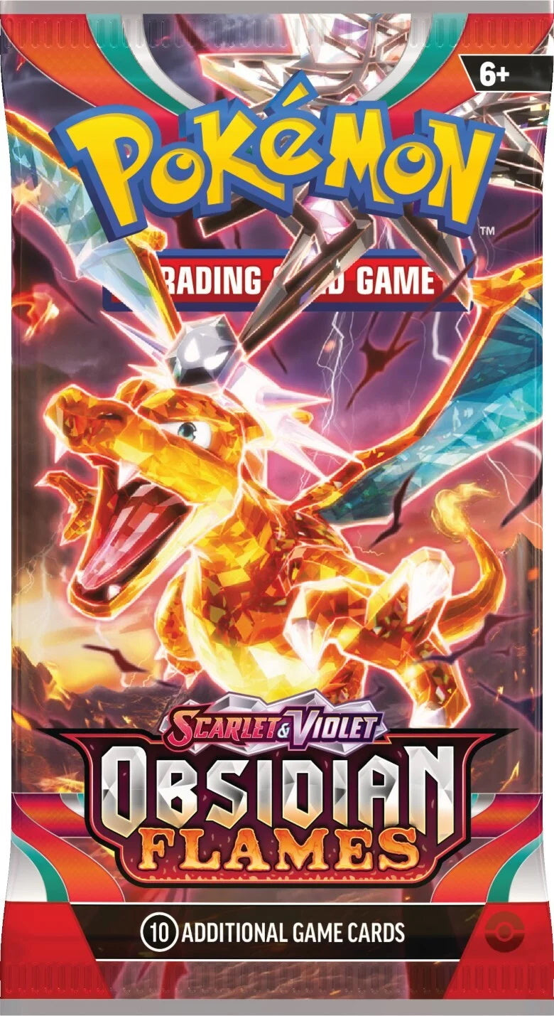 Pokemon TCG: Scarlet & Violet - Obsidian Flames 3-Pack Blister - Houndstone Card Game Pokemon