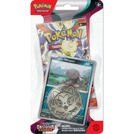 Pokemon TCG: Scarlet & Violet Obsidian Flames Checklane Blister - Pawmi & Wooper - 2 Pack Card Game Pokemon