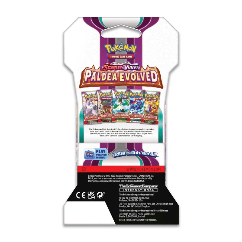 Pokemon TCG: Scarlet & Violet - Paldea Evolved Sleeved Booster Pack Card Game Pokemon