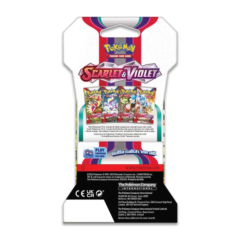 Pokemon TCG: Scarlet & Violet Sleeved Booster Pack Card Game Pokemon