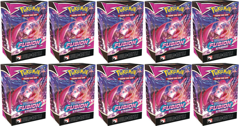 Pokemon TCG: Sword & Shield - Fusion Strike Build & Battle Display Box - 10 Count Card Game Pokemon