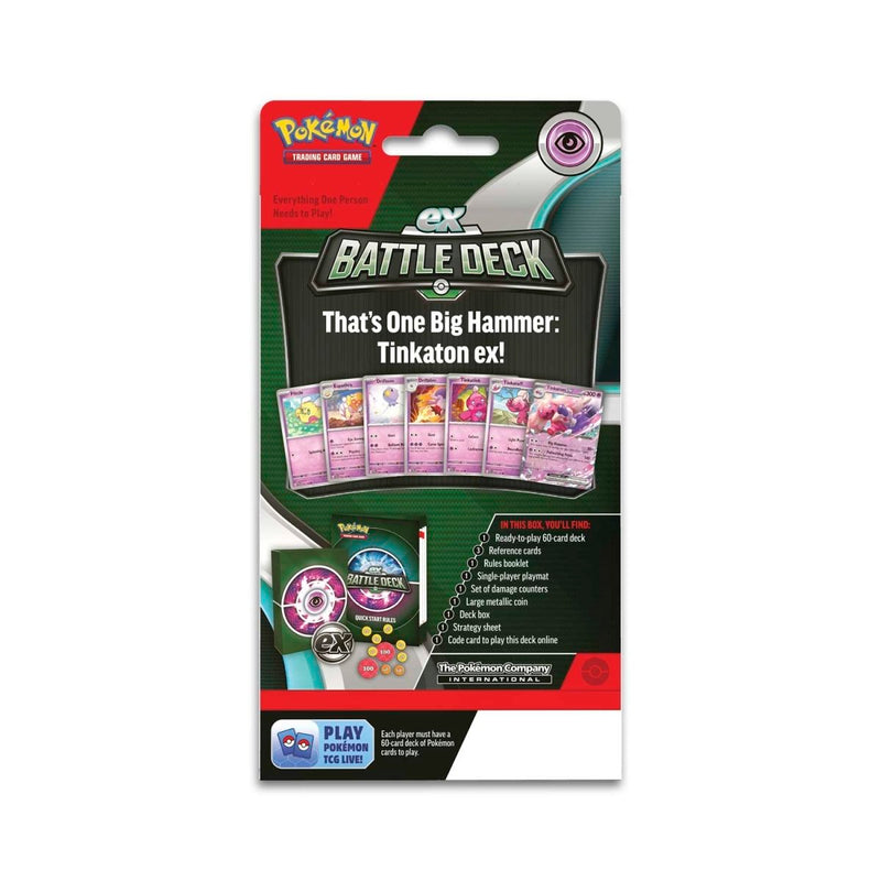 Pokemon TCG: Tinkaton ex Battle Deck Card Game Pokemon