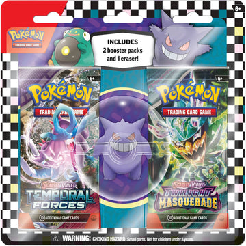 Pokemon TCG: Back to School Eraser Blister Pack - Gengar Card Game Pokemon
