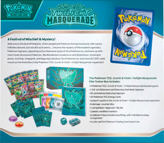 Pokemon TCG: Scarlet & Violet - Twilight Masquerade Elite Trainer Box Card Game Pokemon