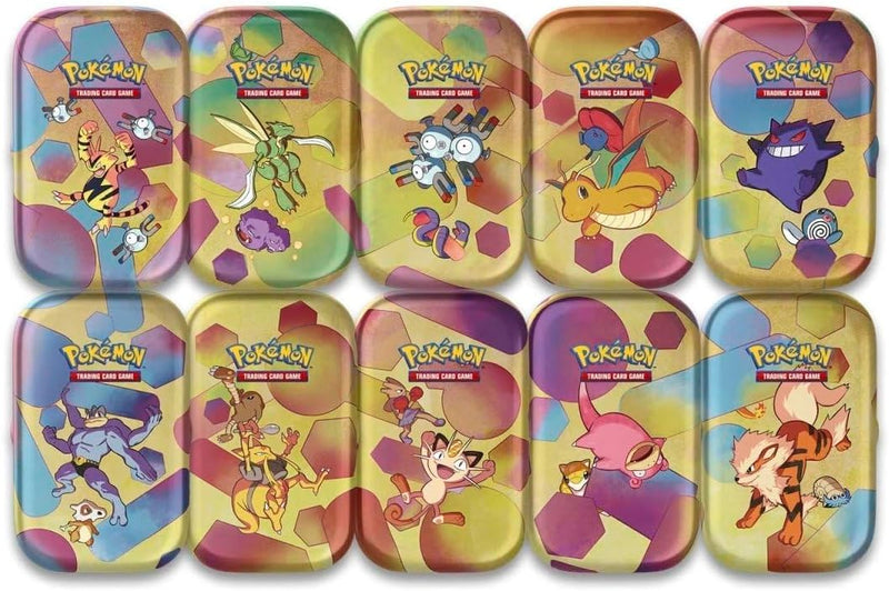 Pokemon TCG: Scarlet & Violet - 151 Mini Tin: Gengar & Poliwag - 2 Booster Packs Card Game Pokemon
