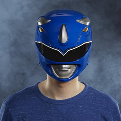 Power Rangers Lightning Collection Mighty Morphin Blue Ranger Premium Collector Helmet Full-Scale for Display, Roleplay, Cosplay Toys & Games Hasbro