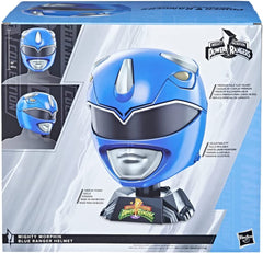 Power Rangers Lightning Collection Mighty Morphin Blue Ranger Premium Collector Helmet Full-Scale for Display, Roleplay, Cosplay Toys & Games Hasbro